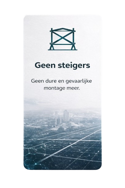 Geen steigers