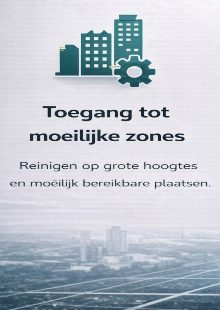 Drone toegang tot moeilijk bereikbare zones